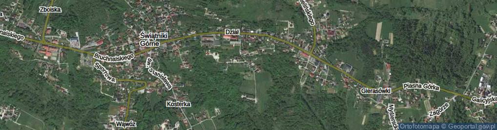 Zdjęcie satelitarne Ekologiczna ul.